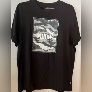 Puma Black and Gray Camo Men's Tee